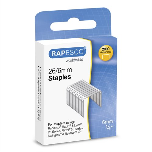 Niitti Rapesco 26/6 galvanoitu /2000, hinta 0,72€