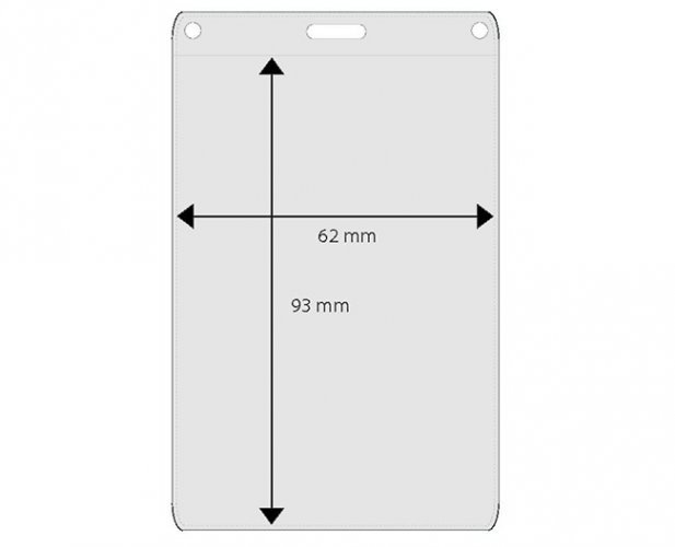 Nimikorttikotelo Cardkeep 62 x 93 mm, hinta 0,42€