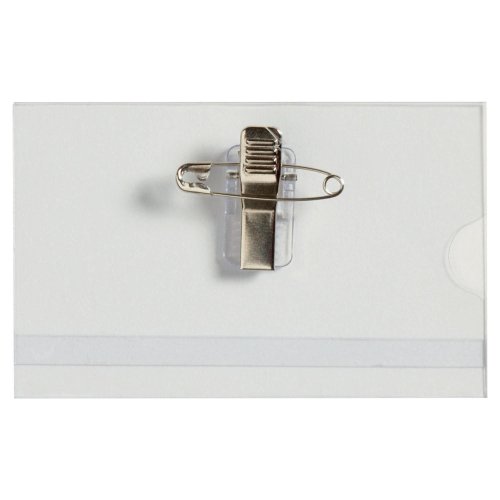 Nimikorttikotelo Lyreco 55 x 89mm hakaneula/klipsi 50kpl, hinta 12,94€