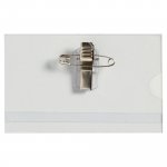 Nimikorttikotelo Lyreco 55 x 89mm hakaneula/klipsi 50kpl