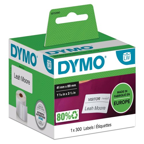 Nimitarra Nauha Dymo lw 41mm x 89mm 300kpl, hinta 23,30€