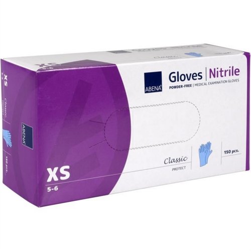 Nitriilikäsine Abena Excellent pitkä sininen XS /100, hinta 10,97€