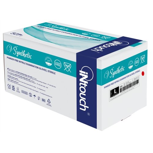 Nitriilikäsine INtouch steriili sininen L /50 paria, hinta 169,18€