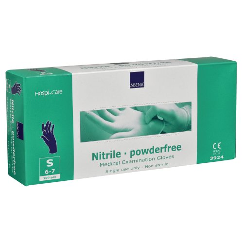 Nitriilikäsine S Abena excellent pitkä sininen 100kpl, hinta 14,35€
