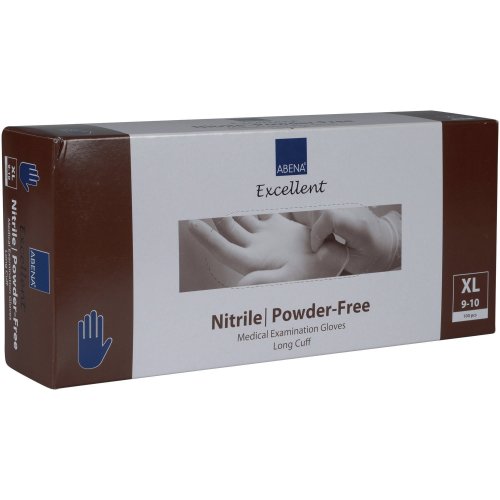 Nitriilikäsine Xl Abena excellent pitkä sininen 100kpl, hinta 15,16€