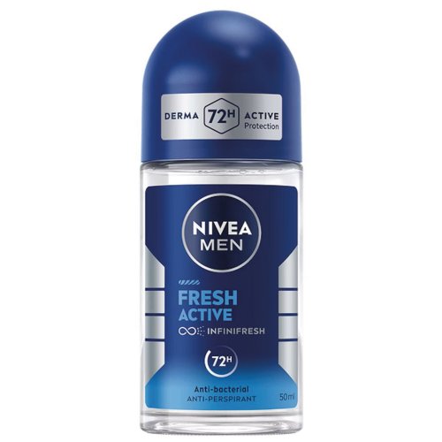 Antiperspirantti Nivea men fresh active deo roll-on 50ml, hinta 5,21€