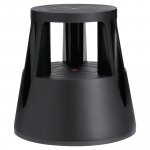 Nousujakkara Twinco pyörillä 150kg, nousujakkaran väri musta