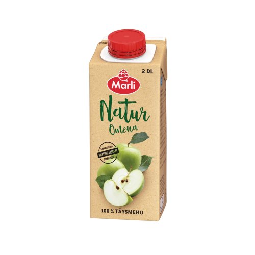 Omenatäysmehu Marli natur 2dl 15kpl, hinta 15,69€