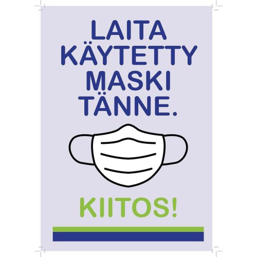 Opaste a4 laita käytetty maski tänne, hinta 2,57€