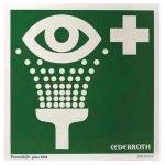 Opastekilpi silmähuuhtelu kaksipuolinen 20 x 20 cm