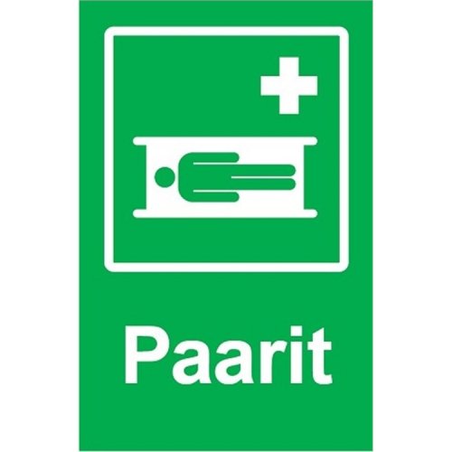 Opastekyltti laitteet jotka helpottavat pelastustyötä, hinta 24,80€