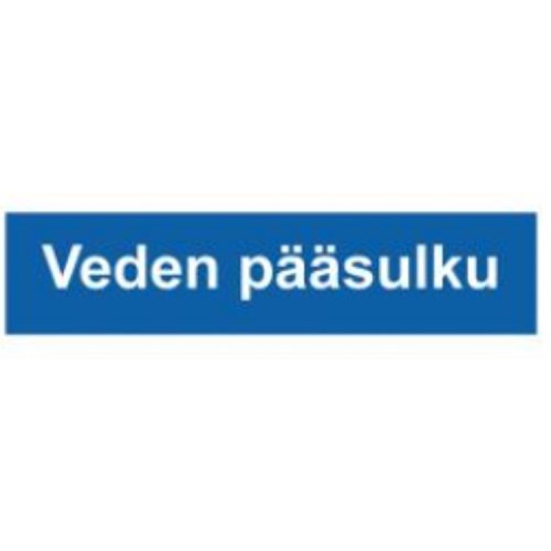 Opastekyltti päävesisulku, hinta 24,80€