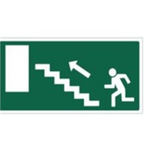 Opastekyltti poistumistie portaat ylös vasen, hinta 24,80€