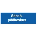 Opastekyltti sähkökeskuksen sijainti