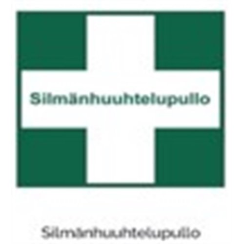 Opastekyltti silmänhuuhtelupullo, hinta 24,80€