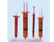 Oraaliruisku BD Luer 1ml tulpalla amber 100 kpl