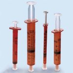 Oraaliruisku BD Luer amber 5 ml /100