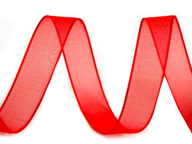 Organzanauha 9mm x 25m punainen, hinta 5,69€