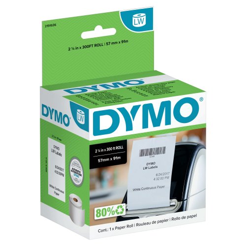 Osoitetarra Dymo 2191636 57mm x 91m, hinta 62,15€
