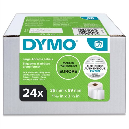Osoitetarra DYMO LabelWriter 36 x 89 mm /6240, hinta 304,05€