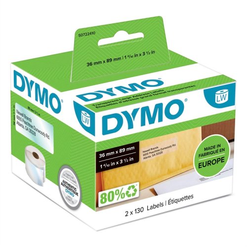Osoitetarra muovinen DYMO LabelWriter 36 x 89 mm /260, hinta 38,54€