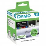Osoitetarra Nauha Dymo lw 89mm x 36mm valkoinen 2kpl