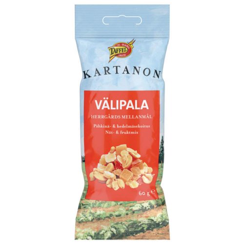 Pähkinä-hedelmä Sekoitus Taffel annospussi 60g gluteeniton 15kpl, hinta 33,88€