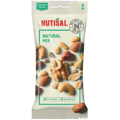 Pähkinäsekoitus Nutisal natural annospussi 60g 14kpl, hinta 40,68€
