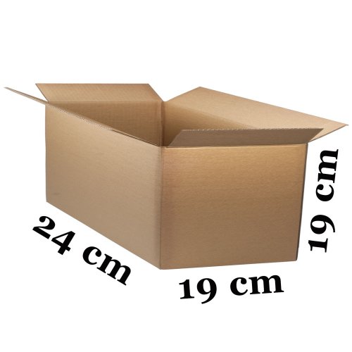 Pahvilaatikko 240 x 190 x 190mm, hinta 0,59€
