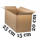 Pahvilaatikko 250 x 150 x 200mm
