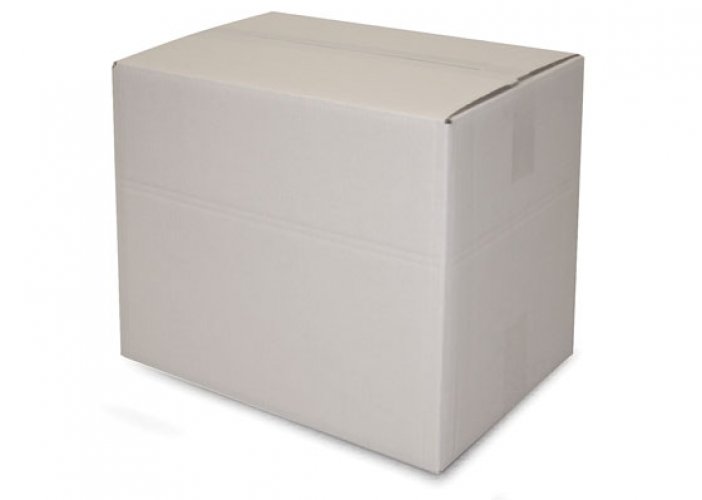 Pahvilaatikko 430 x 290 x 340/200 mm valkoinen/ruskea, hinta 7,66€