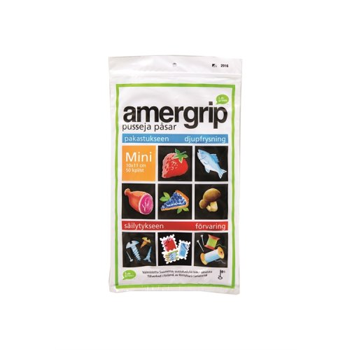Pakastepussi Amergrip 100x110 mm 50 kpl, hinta 2,85€