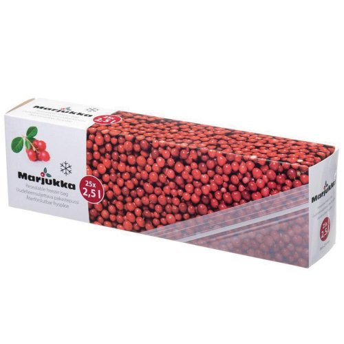 Pakastepussi Marjukka avaa sulje 2,5l 265 x 275mm 25kpl, hinta 4,16€