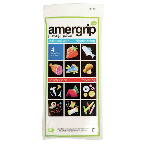 Pakastuspussi Amergrip 4l 6kpl, hinta 2,98€