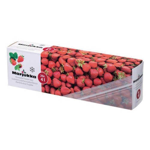 Pakastuspussi Marjukka avaa-sulje 4l 290 x 85mm 20kpl, hinta 6€