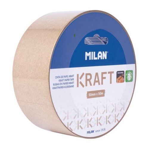 Pakkausteippi paperinen Milan Kraft 50 mm x 50 m ruskea, hinta 4,58€