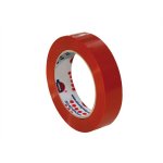 Pakkausteippi PVC 25 mm x 66 m punainen