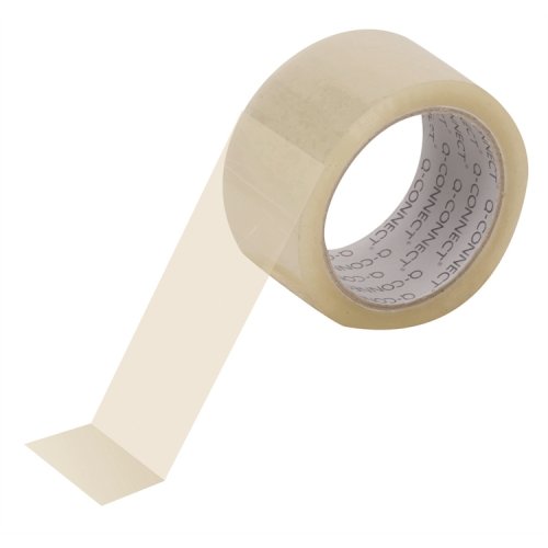 Pakkausteippi Q-CONNECT 50 mm x 66 m kirkas, hinta 2,14€