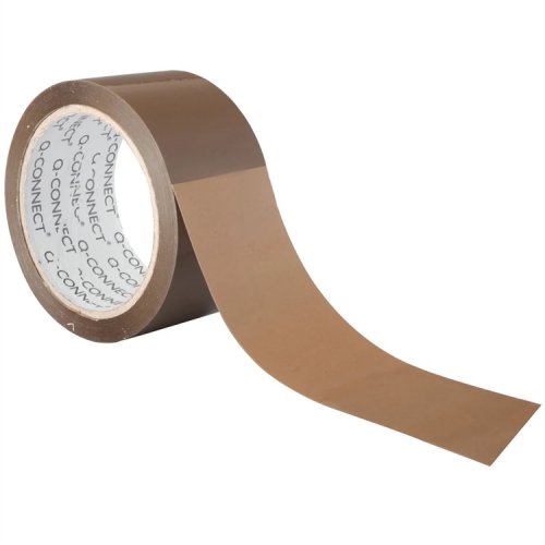 Pakkausteippi Q-CONNECT 50 mm x 66 m ruskea, hinta 6,91€