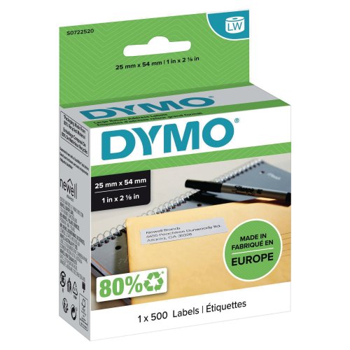Palautusosoitetarra Nauha Dymo lw 54 x 25mm 500kpl, hinta 14,54€