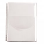 Paljetasku a4 180 mic pvc läpällinen kirkas 50kpl