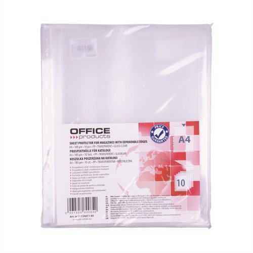 Paljetasku A4 PP 170 läpätön /10, hinta 1,05€