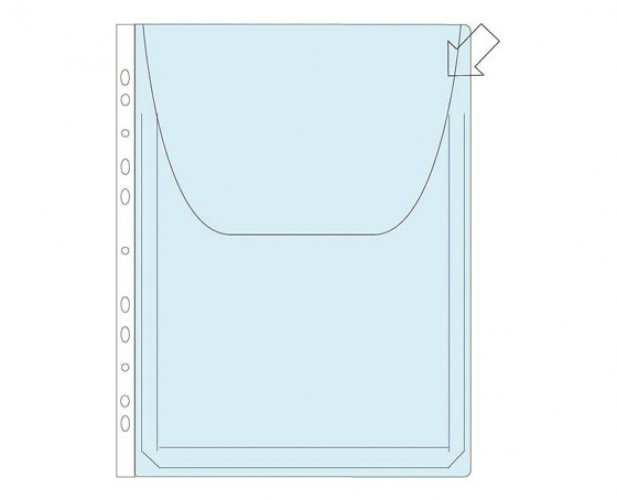 Paljetasku läpällä A4+ 180 mic PVC /50, hinta 97,89€