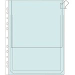 Paljetasku läpällä A4 180 mic PVC kirkas /10