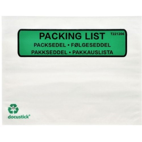 Paperi Tarrapussi Docustick Green C5B PAKKAUSLISTA /1000, hinta 86,27€