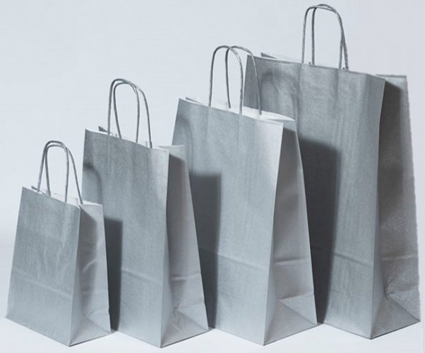 Paperikassi PIENI HOPEA 18X8X22CM/50, hinta 21,07€