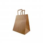 Paperikassi Take away 32x21x33,5cm ruskea 200kpl