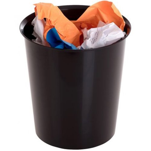 Paperikori Q-CONNECT 18L musta, hinta 7,77€