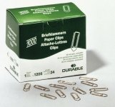 Paperiliitin Durable 26 mm kupari /1000