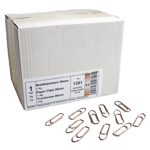 Paperiliitin Durable 26mm kupari terävä, 1kg, hinta 9,99€